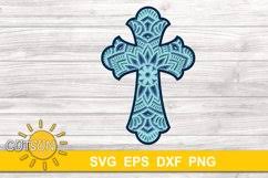 Download 3d Layered Cross Mandala Svg Cut File Layered Mandala Cross 1148774 Cut Files Design Bundles