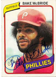Lineup Cards Baseball Bake McBride Memorabilia, Autographed Bake McBride  Collectibles Phillies Baseball Cards 2025