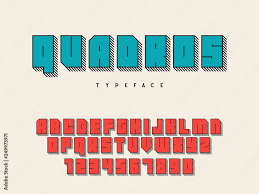 Thanks to 3d printing, we can print brilliant and useful products, from homes to wedding accessories. Square Block Font Latin Alphabet Letters And Numbers 3d Font Vector Illustration Stock Vector Adobe Stock