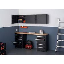 Here are the best garage cabinets ranked and reviewed: Trinity 6 Piece Garage Cabinet Set With 72 Wood Top Costco