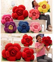 fashion rose flower shape pillow cushion stuffed plush doll soft sofa pillow flower diy crafts sofa pillows bow pillows