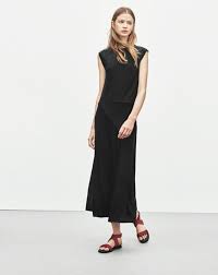 Shop The Filippa K Bias Jersey Dress In Black On Well Made Clothes Now Wellmadeclothes Filippak Ethical Sustainable Clothing Shop Black Dress Jersey