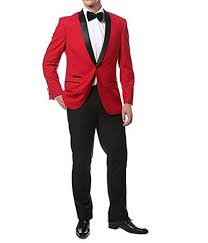 Red and black wedding suit ideas for men. Botong Red Jacket Black Pants Men Suits 2 Pieces Wedding Suits For Men Ninefit Europe