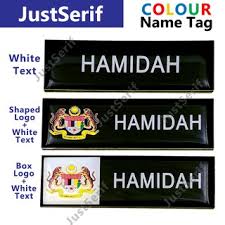 Kini anda boleh membuat tempahan name tag di sini secara dalam talian 100% dan kami akan hantar kepada anda. Name Tag Custom Tempah Pin Magnet Sesuai Bagi Tudung Jawi Pun Boleh Shopee Malaysia