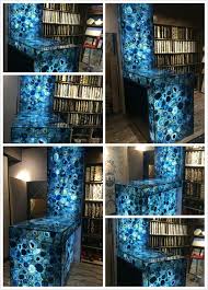 Gemstone counters are installed throughout kitchens at times, though many homeowners pick their spots for them. Blue Agate Countertop Agate Decor Crystal Furniture Diy Bathroom Decor