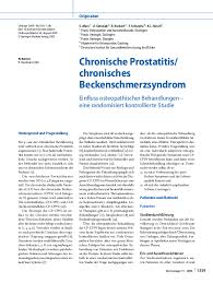Symptome Einer Chronischen Prostatitis Sport Bei Prostataentzundung