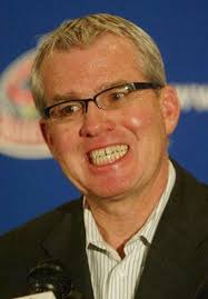 Doug MacLean with the Blue Jackets