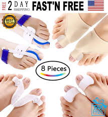 Hot Corrector De Juanetes Medico Mejor Para Aliviar El Dolor De Juanete 8pcs New Paaza Feet Care Bunion Relief Hallux