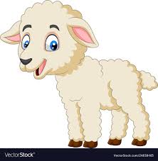 Vector Illustration Of Cartoon Happy Lamb Isolated On White Background Download A Free Preview Or High Quality Cartoon Lamb Cartoon Clip Art Cartoon Butterfly
