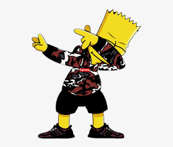 Supreme blocked hoodie black & white size medium fw17. Sticker By Yáº¿n Uyen Picture Black And White Bart Simpson Supreme Png Image Transparent Png Free Download On Seekpng
