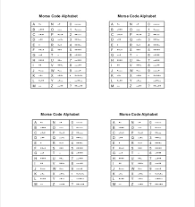 10 free download morse code chart templates in word free