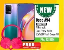 1,190, oppo a94 comes with android 11 os, 6.43 inches amoled display, helio p95 (12 nm) chipset, quad (48mp + 8mp + 2mp + 2mp) rear and 32mp selfie cameras, 8gb ram and oppo a94: Just In Oppo Will Launch The A94 With An Amoled Screen And P95 Chip On March 26