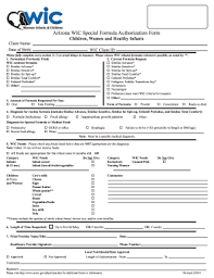 Arizona Wic Formula Form Fill Out And Sign Printable Pdf Template Signnow