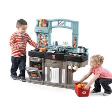 Amazon Com Step2 Best Chef S Kitchen Set Blue Black Brown Toys Games Play Kitchen Kids Kitchen Kids Play Kitchen