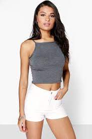 Reviews from customers who purchased: Charlotte Spaghetti Strap Crop Top Boohoo