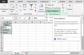 Create Drop Down List In Excel With Color Tips Excel Force Users Drop Down List