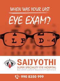 When Was Your Last Eye Exam Eyecare Eyeclinic Saijyothieyehospital Eyehospital Opticals Eyedoctor Eyetreatment Eyes Eye Exam Eye Doctor Eye Treatment