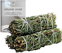 Add a piece of black tourmaline and fresh sage to the water, a powerful combo for absorbing and neutralizing negativity. Amazon Com Ancientveda Rosemary Smudge Sticks 3 Pack For Cleansing House Meditation Yoga Negative Energy Cleanse And Smudging With Starter Guide Organic Rosemary Sage Bundles Home Kitchen