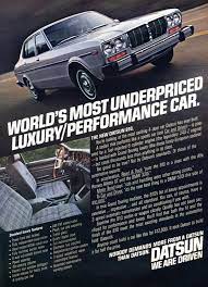 1978 Datsun 810 Advertisement Car And Driver May 1978 Datsun Car Advertising Car Ads
