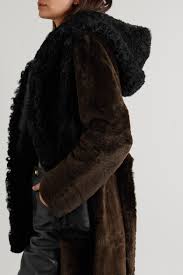 Black Shearling Scarf Yves Salomon Net A Porter