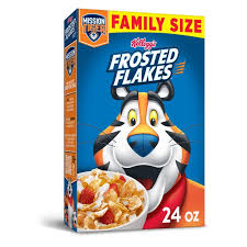 Kellogg S Frosted Flakes Breakfast Cereal 8 Vitamins And Minerals Kids Snacks Original 24 Oz Box Walmart Com