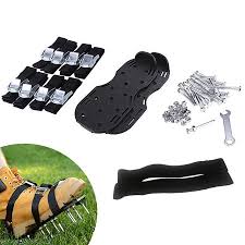These diy lawn aerator shoes are honestly the easiest things you will ever see. Lawn Aerator Shoes 2 Adjustable Straps Heavy Duty Spiked Sandals Shoes With Metal Buckles Fits All Spikes Shoes Grass Aerating Spike Sandals For Aerating Lawn Soil Yard Grass Walmart Canada