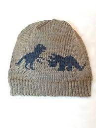 Boys Or Girls Dinosaurs Hat Knitting Pattern Is Sized For Ages 4 12 With A Finished Circumference Of 20 Dinosaur Hat Pattern Kids Knitting Patterns Knitting