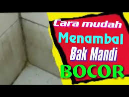 Kran penguras bak mandi rusak kran yang sudah termakan usia biasanya tidak bisa menutup dengan rapat sehingga menyebabkan air bisa rembes. Cara Mudah Menambal Bak Mandi Keramik Anti Bocor Youtube