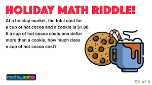 Maybe you would like to learn more about one of these? 5 Fun Christmas Math Riddles And Brain Teasers For Grades 1 8 Mashup Math