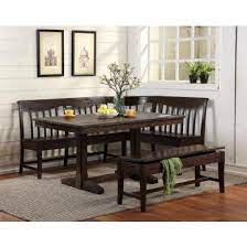 Find the dining room table and chair set that fits both your lifestyle and budget. Eci Furniture Gettysburg 5 Piece Nook Dining Table Set In Dark Distressed By Dining Rooms Outlet