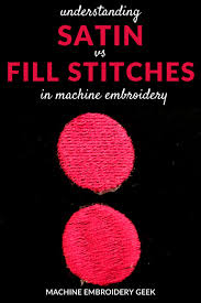 In the sampler below, you can see the different embroidery stitches i like to use for filling areas. Satin Vs Fill Stitch In Machine Embroidery Machine Embroidery Geek
