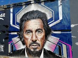 Graffiti 5545 Al Pacino of Rast in Bordeaux France