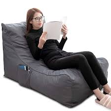 Amazon Com Iochow Floor Chair Indoor Outdoor Lounger Chair Bean Bag Chair Memory Foam Sofa With Dirt Proof Oxf Bean Bag Chair Indoor Chairs Memory Foam Sofa