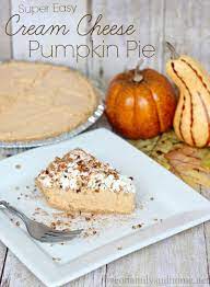 It looks like a lot more effort than it is. Cream Cheese Pumpkin Pie Love Of Family Home Recipe Savoury Food Pumpkin Pie Pumpkin Cream Cheese Pie