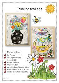 Fruhlingscollage Unterrichtsmaterial In Den Fachern Fachubergreifendes Kunst In 2020 Kunst Grundschule Collage Bildnerische Erziehung