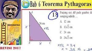 Menentukan panjang sisi segitiga dengan. Teorema Pythagoras Matematika Kelas 8 Bse K13 Rev 2017 Uk 6 Pg No 18 Panjang Sisi Tegak Youtube