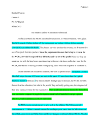 This essay will look at some of the reasons for this difference at university level. Doc Persuasive Essay Myles Pickens Academia Edu