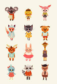 Foxville My Weakness Is Drawing Animals In Cute Clothes Animal Illustration Animal Drawings Character Illustration