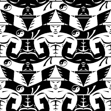 Your company tiles a floor. Karateka Escher Tessellation By M C Escher Style On Deviantart