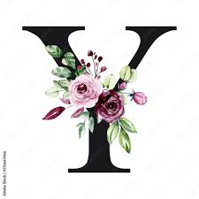 Over 22035 letter y pictures to choose from, with no signup needed. Floral Alphabet Letter Y With Watercolor Flowers And Leaves Monogram Initials Perfectly For Wedding Invitation Birthday Greeting Card Logo Poster And Other Design Holiday Design Hand Painting Stock Illustration Adobe Stock