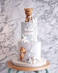 Made about 15 of these for my cousin's baby shower yesterday. Cakes That Inspire On Instagram Awww This Is So Sweet I Love The Teddys Bear Baby Shower Cake Baby Birthday Cakes Baby Boy Birthday Cake