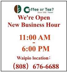 Restaurant menu $$$$ price range per person up to $10. Coffee Or Tea Waipio Home Facebook
