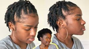 The hair is some kind mix of puff and curly hair. Two Strand Twist Flat Twist Style On Short Fine 4c Natural Hair Mona B Youtube