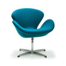 already in spree modern curved swivel chair in turquoise dotandbo com インテリア