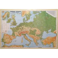 Harta hidrografica harta europa geotutorials geografilia: Europa Harta De Perete Politica 100x140cm Scara 1 3 500 000 Laminata Baghete