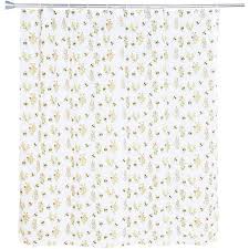 Best shower curtain for black and white bathroom. Bumblebees Bee Flower Bath Shower Curtain Set Polyester With 12 Hooks For Floral Bathroom Decor 70 X71 Target