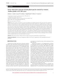 Verónica no tiene buena relación con dalma y gianinna, las hijas de maradona junto a claudia villafañe. Pdf Fewer Than Three Percent Of Land Plant Species Named By Women Author Gender Over 260 Years