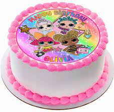 ( 5.0) out of 5 stars. Cake Toppers 183341 Lol Dolls Glitter Rainbow Personalized Edible Circle Cake Topper Decoration Buy I Doll Birthday Cake Lol Doll Cake Funny Birthday Cakes