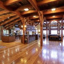 Handcrafted post and beam homes take longer to construct than lathed post and beam. Work New England Timberworks