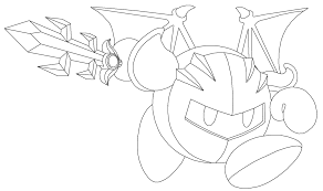Meta Knight Coloring Pages Coloring Pages Meta Knight Knight